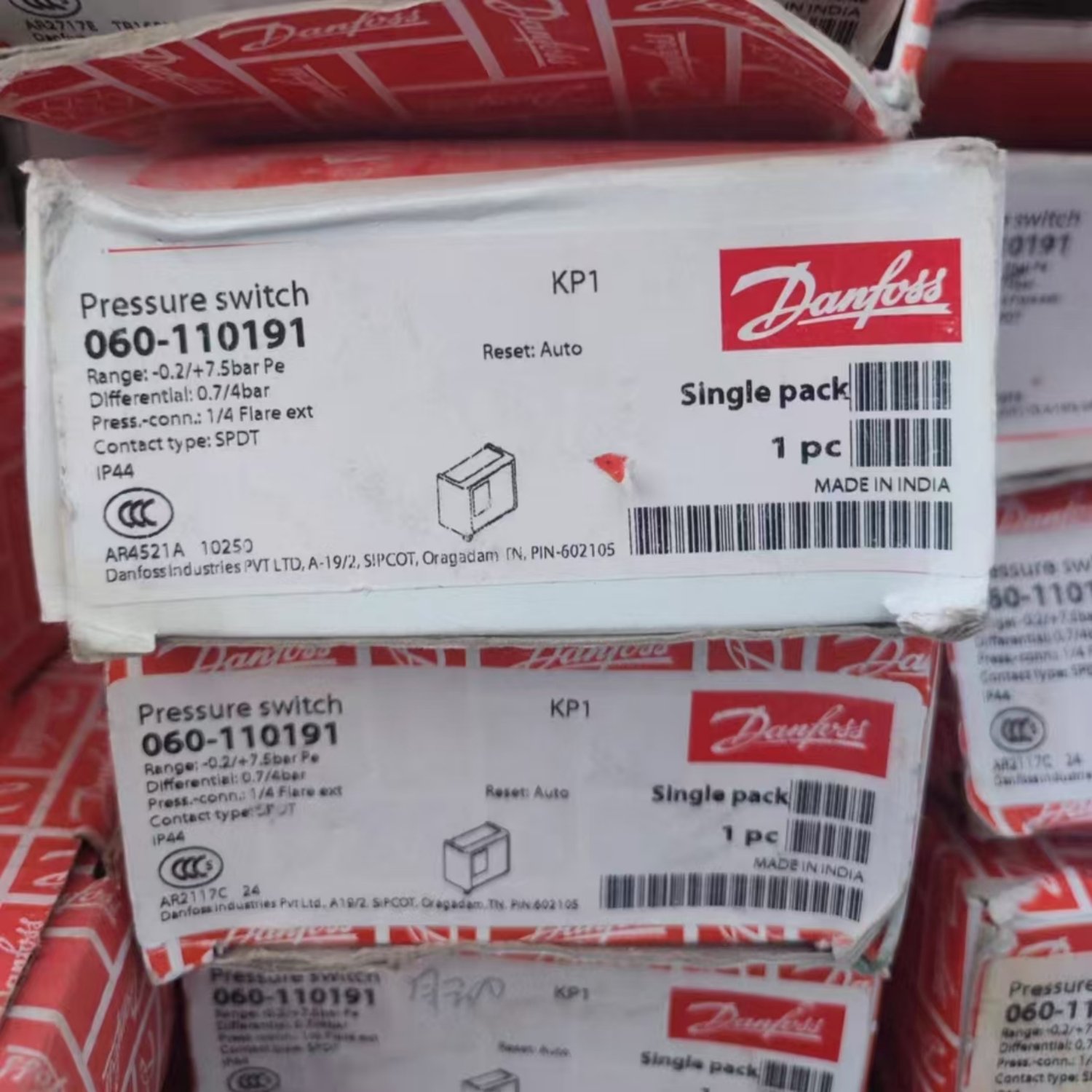 DANFOSS 060-110191 Low-Pressure Switch (KP1 Series) - Image 7