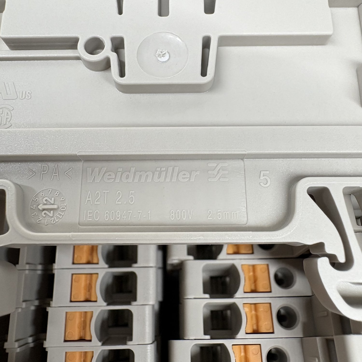 Weidmuller 1547610000 A2T 2.5 Feed-Through Terminal Block (A2T Series) - Image 5