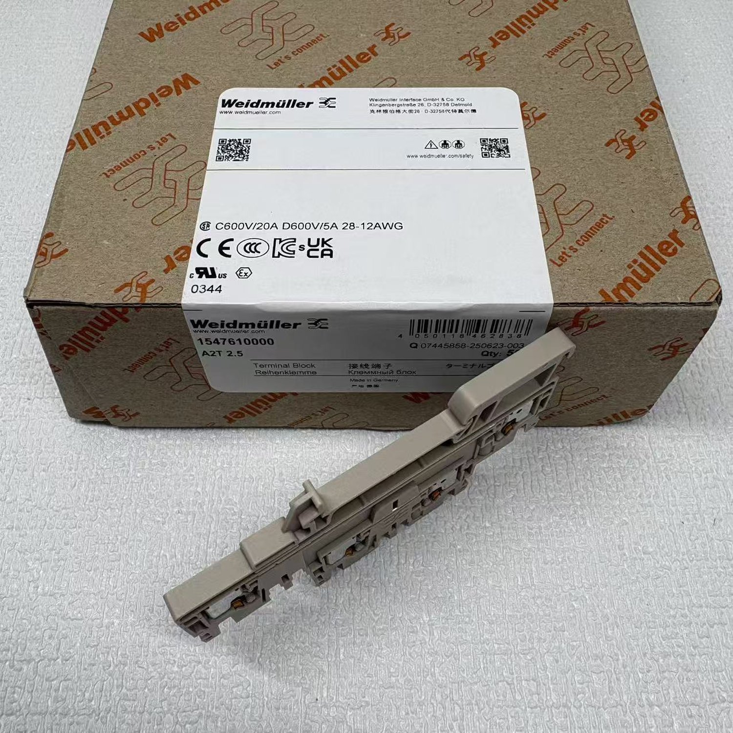 Weidmuller 1547610000 A2T 2.5 Feed-Through Terminal Block (A2T Series) - Image 11