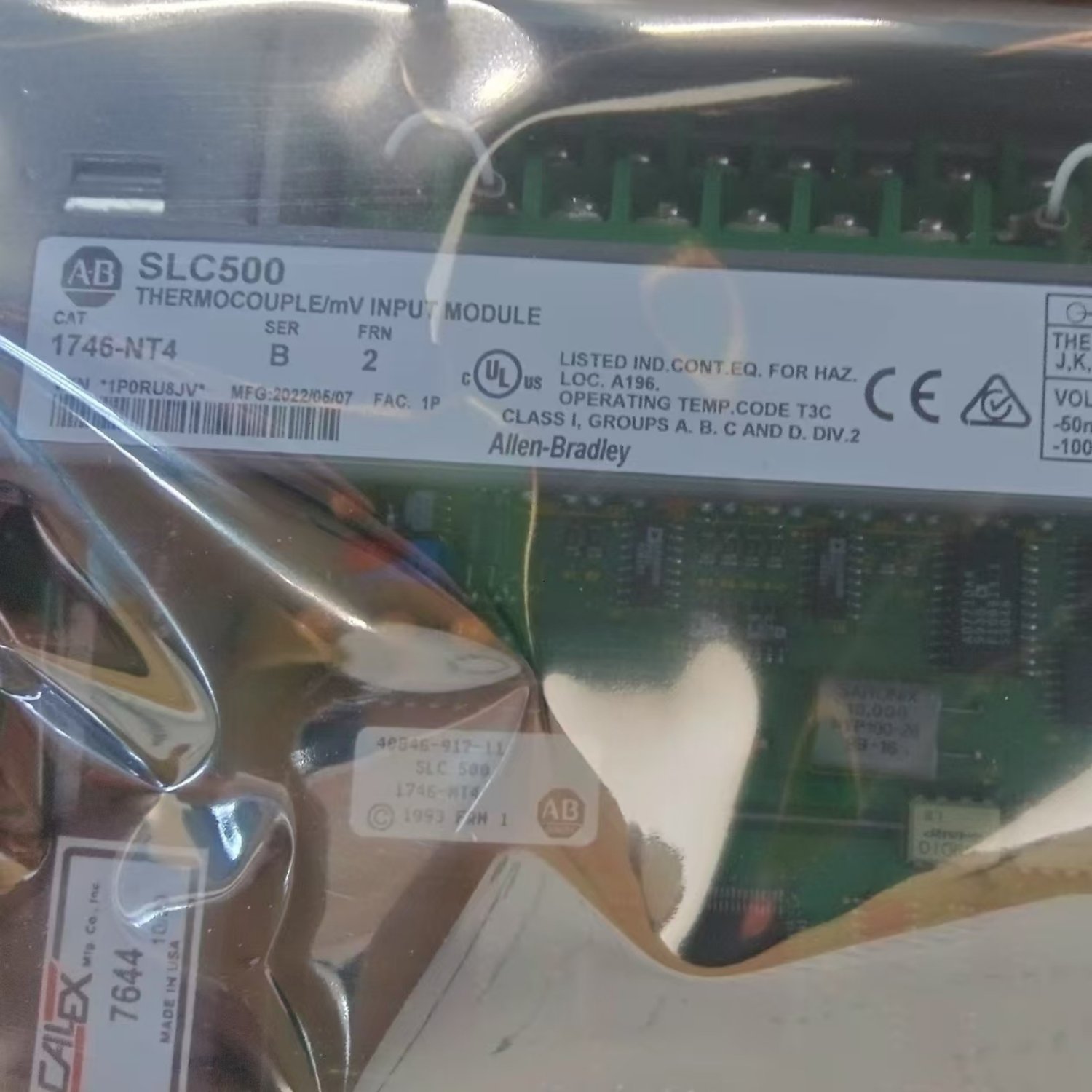ALLEN-BRADLEY 1746-NT4 SER.B Thermocouple Input Module (SLC 500) - Image 2
