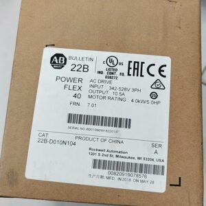 ALLEN-BRADLEY 22B-D010N104 Adjustable Frequency AC Drive (PowerFlex 40 Series)