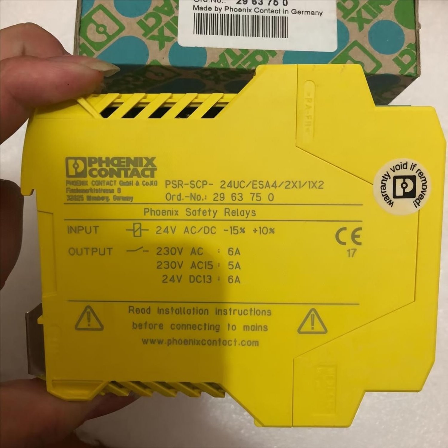 PHOENIX CONTACT 2963750 Safety Relay (PSR-SCP) - Image 3