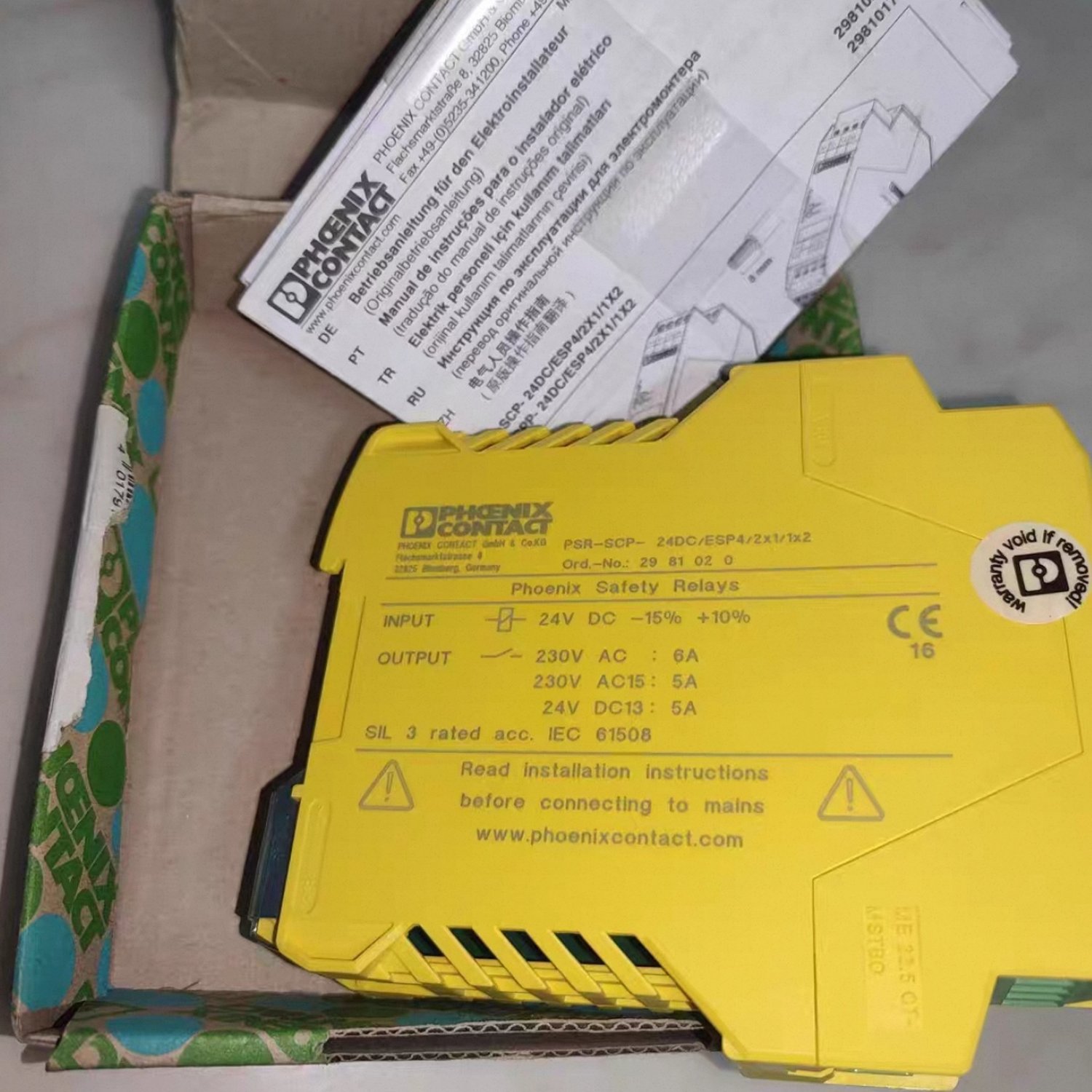PHOENIX CONTACT 2981020 Safety Relay (PSR-SCP) - Image 2