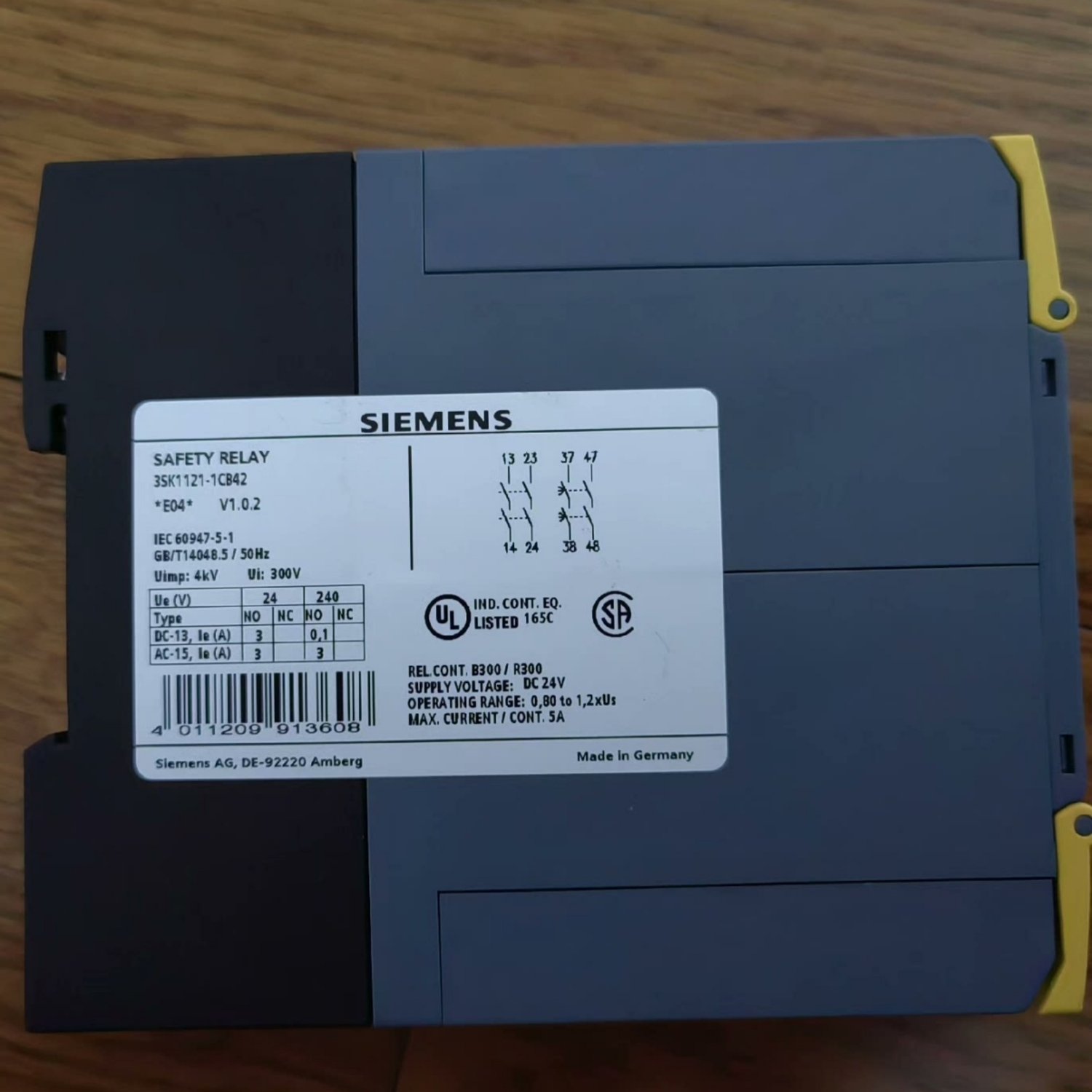 SIEMENS 3SK1121-1CB41 Safety Relay (SIRIUS 3SK1) - Image 6