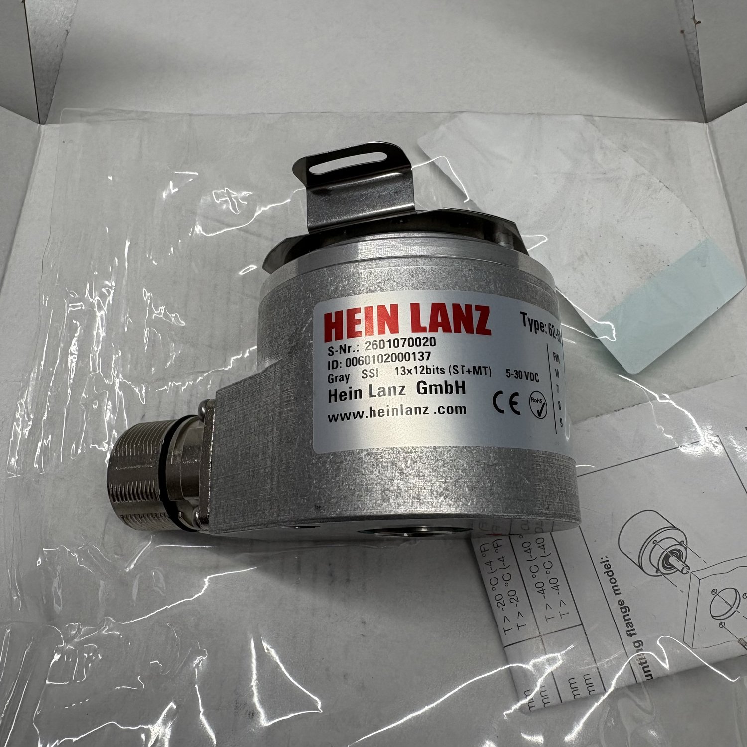 62-58HN-8620-G13121-S010 Hein Lanz Absolute Rotary Encoder - Image 2