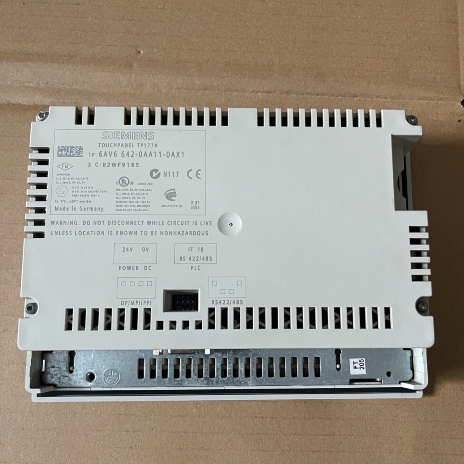 SIEMENS 6AV6642-0AA11-0AX1 Touch Panel (SIMATIC TP177A) - Image 10
