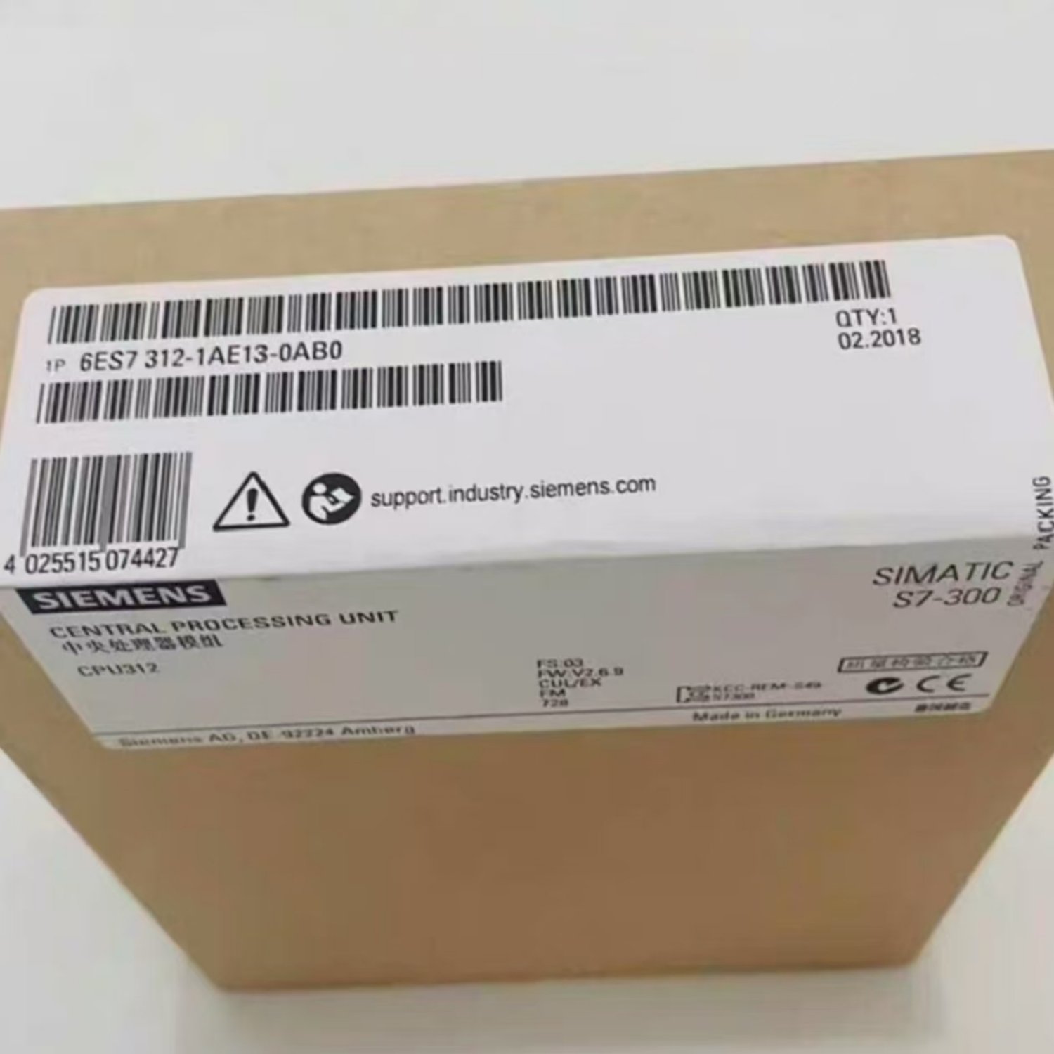 SIEMENS 6ES7312-1AE13-0AB0 PLC Module