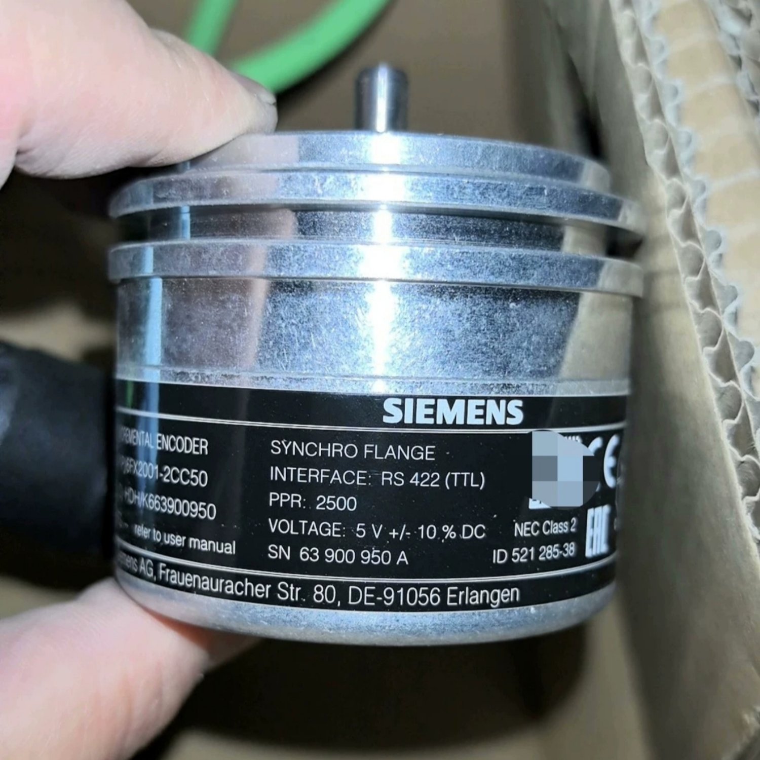 SIEMENS 6FX2001-2CC50 Incremental Rotary Encoder (6FX2001) - Image 3