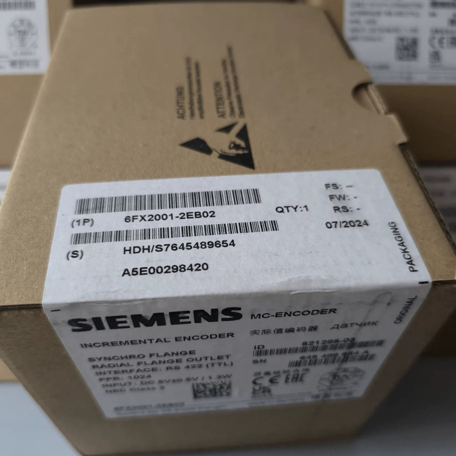 SIEMENS 6FX2001-2EB02 Incremental Rotary Encoder (6FX2001) - Image 2