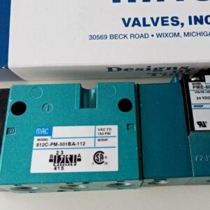MAC 812C-PM-501BA-112 Solenoid Valve (800 Series)