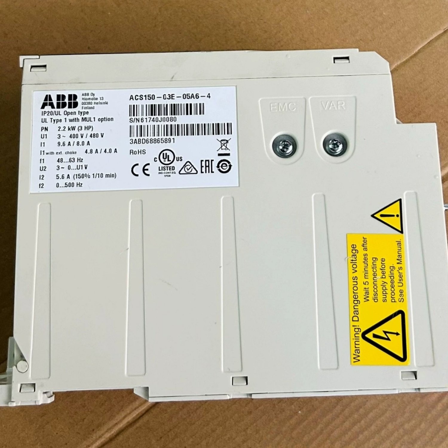 ABB ACS150-03E-05A6-4 Variable Frequency Drive (ACS150 Series) - Image 6