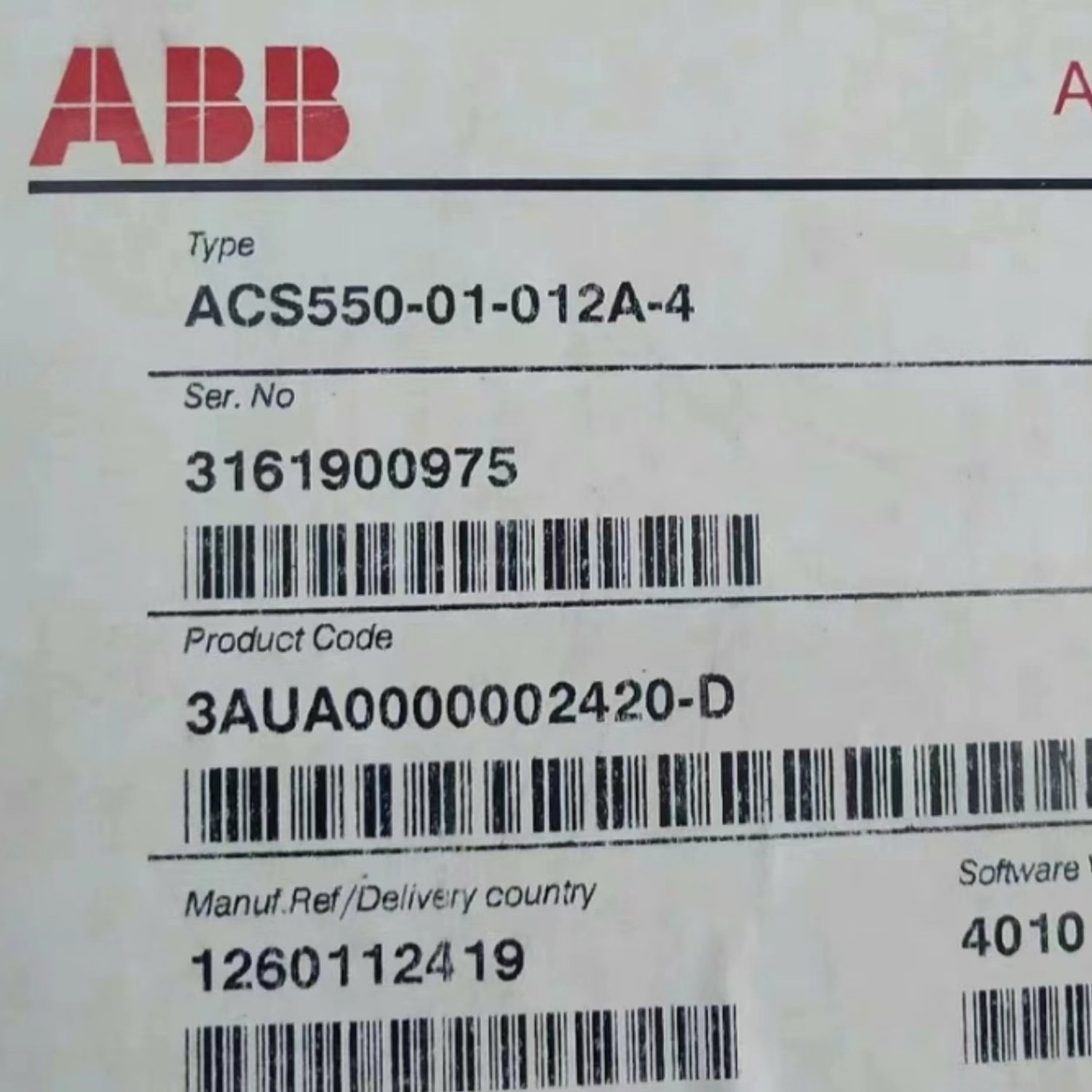 ABB ACS550-01-012A-4 Variable Frequency Drive (VFD) (ACS550) - Image 9