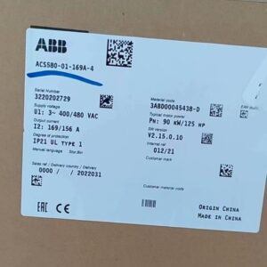 ABB ACS580-01-169A-4 Variable Frequency Drive (VFD) (ACS580)