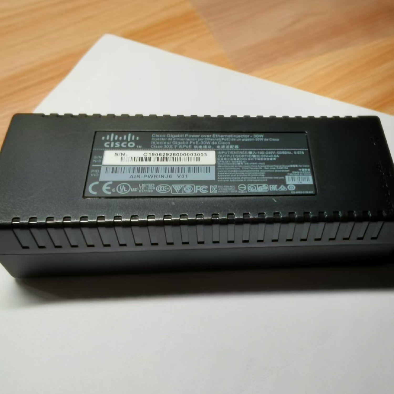 CISCO AIR-PWRINJ6 Power over Ethernet Injector (AIR-PWRINJ Series) - Image 3