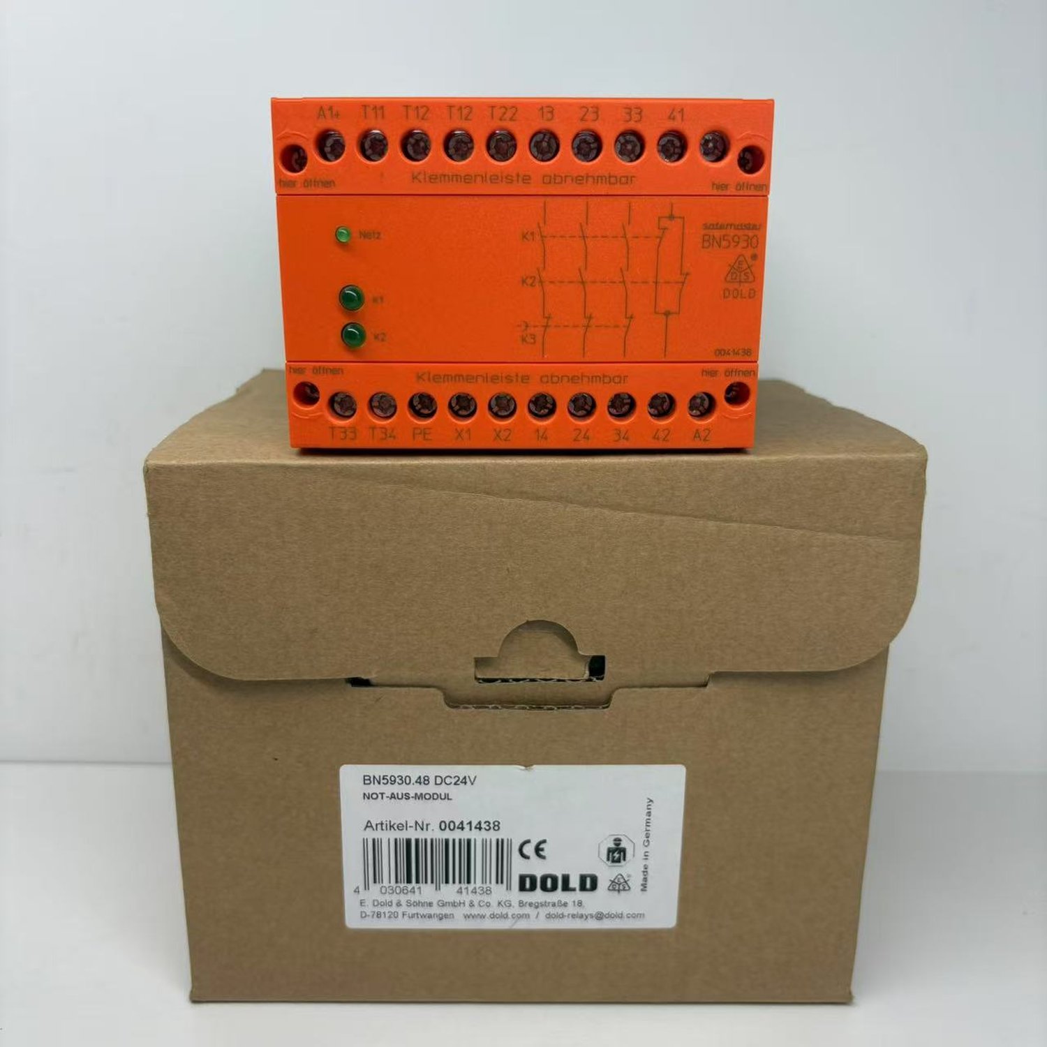 DOLD BN5930.48 DC24V 0041438 Emergency Stop Safety Relay (BN5930 Series) - Image 2