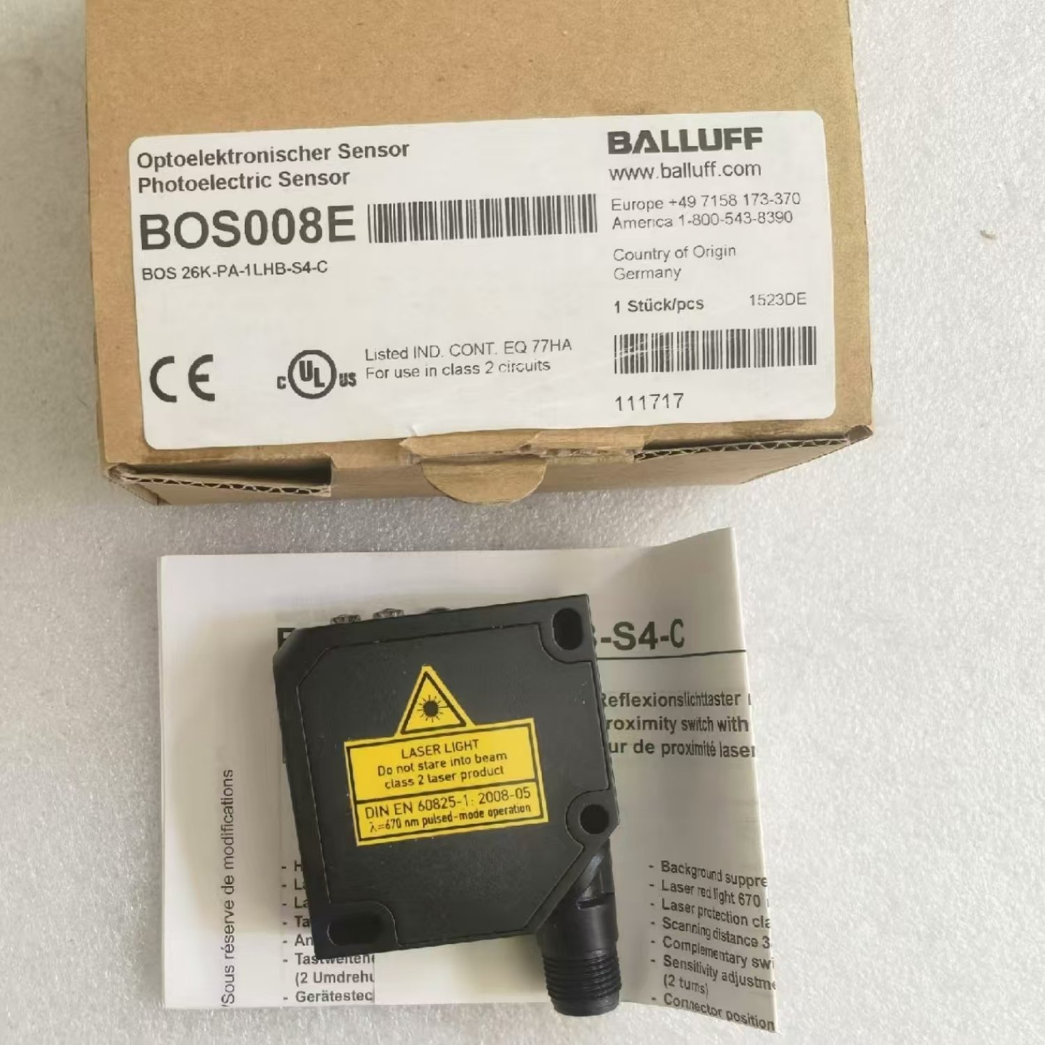 BALLUFF BOS26K-PA-1LHB-S4-C Photoelectric Sensor (BOS Series) - Image 3