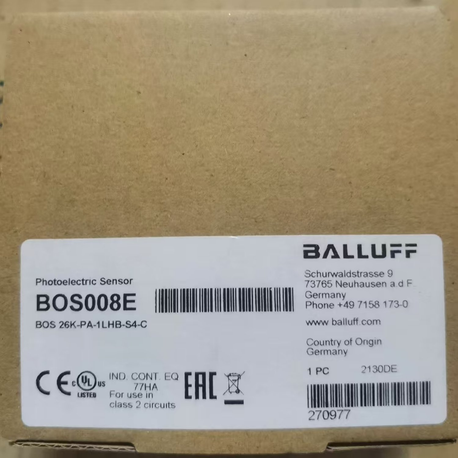 BALLUFF BOS26K-PA-1LHB-S4-C Photoelectric Sensor (BOS Series) - Image 4