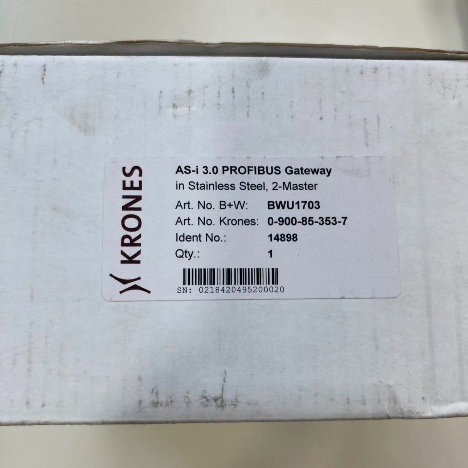 KRONES BWU1703 Spare Part (KRONES) - Image 2