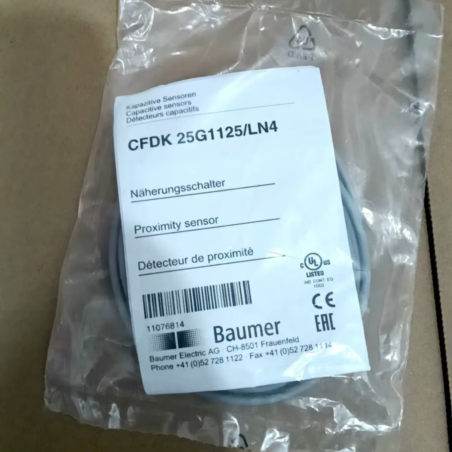 CFDK-25G1125-LN4 Proximity Switch For BANNER