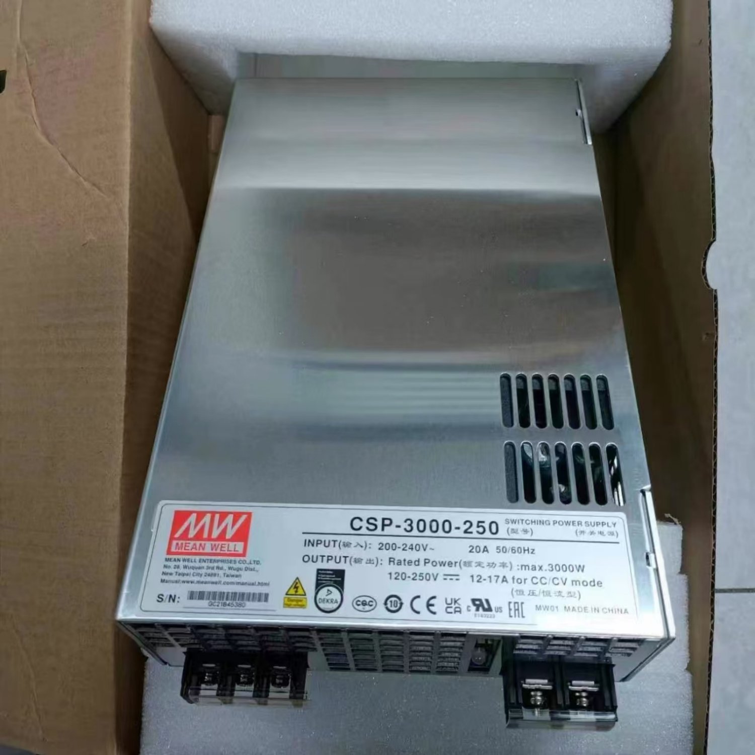 CSP-3000-250 Switching Power Supply For MEAN WELL