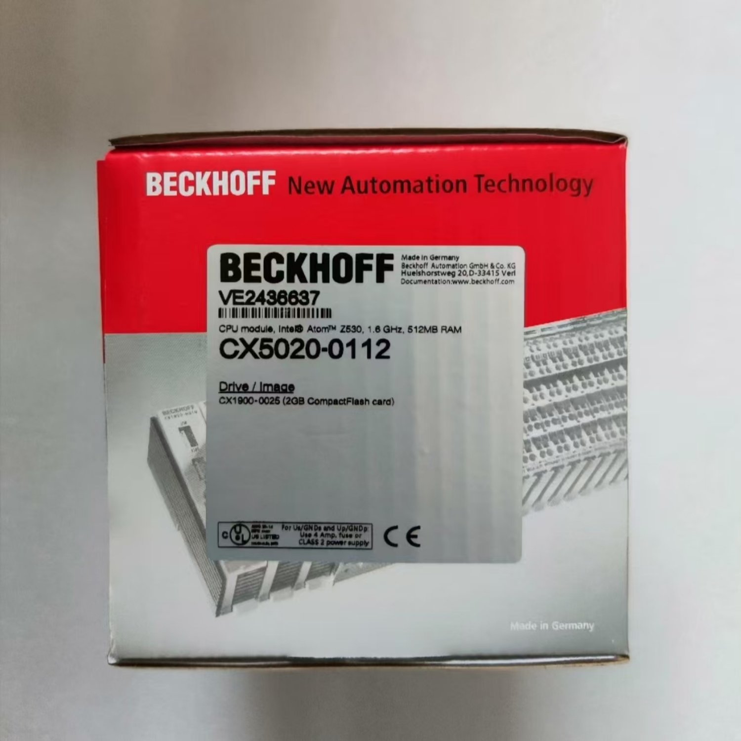 BECKHOFF CX5020-0112 Embedded PC Controller (CX5000 Series)