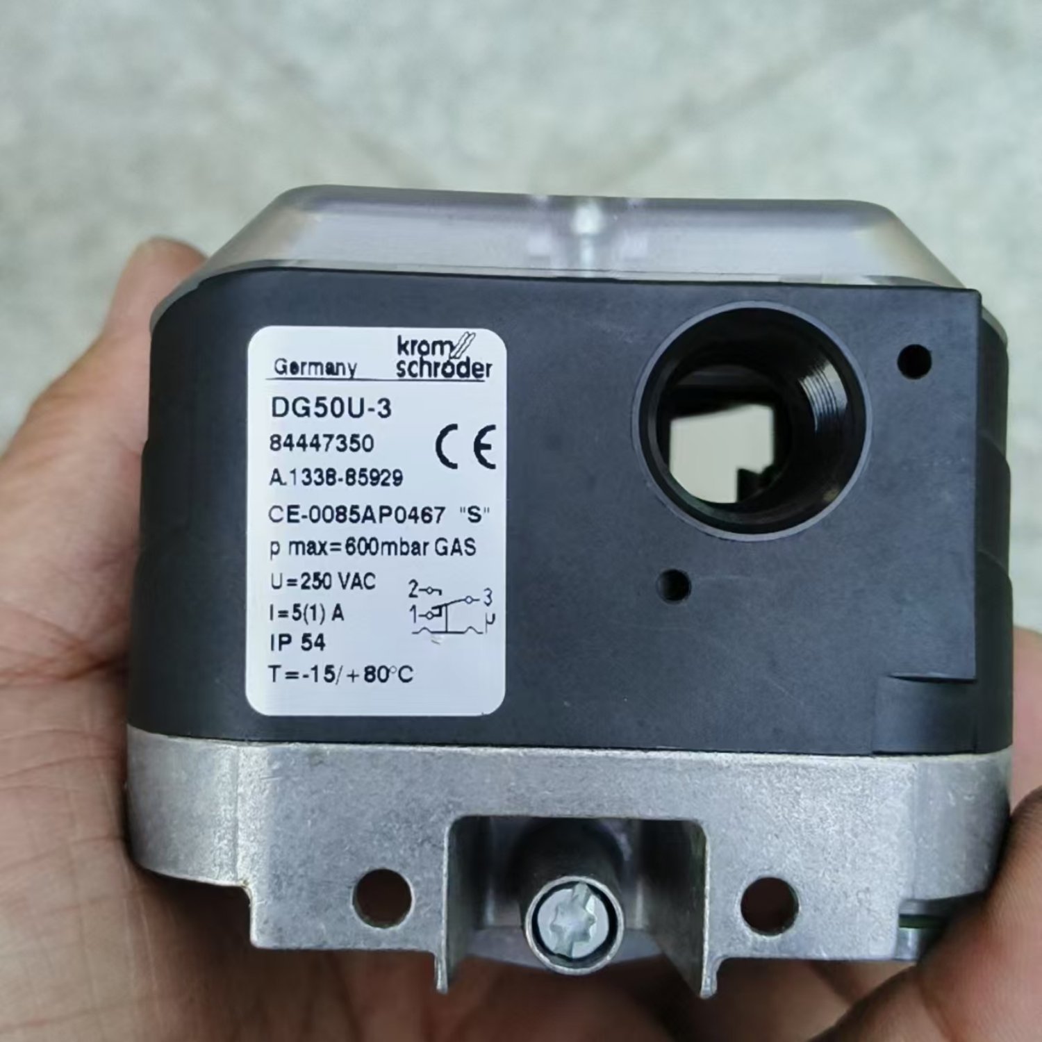 KROM SCHRODER DG50U-3 Gas Air Pressure Switch (DG Series) - Image 2