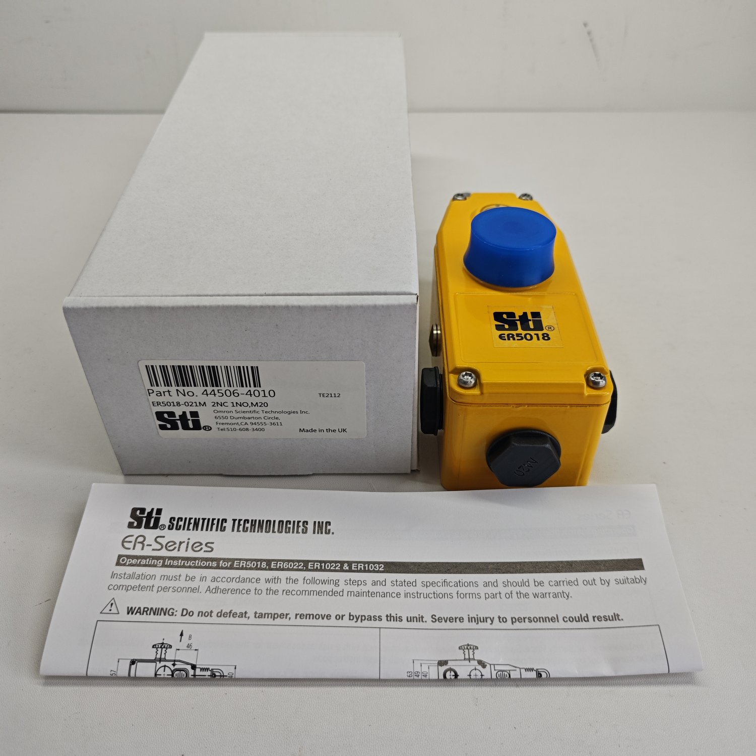 Sti ER5018-021M Rope-Pull Emergency Stop Switch (ER5018 Series)