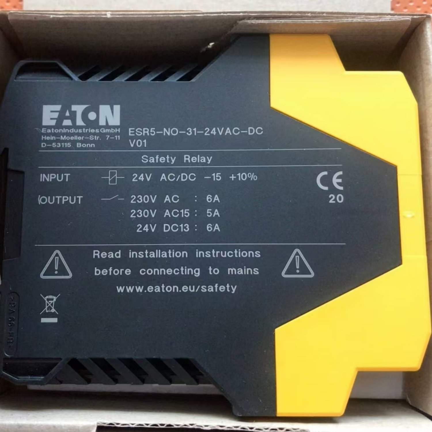EATON ESR5-NO-31-24VAC-DC Safety Relay (ESR5) - Image 3