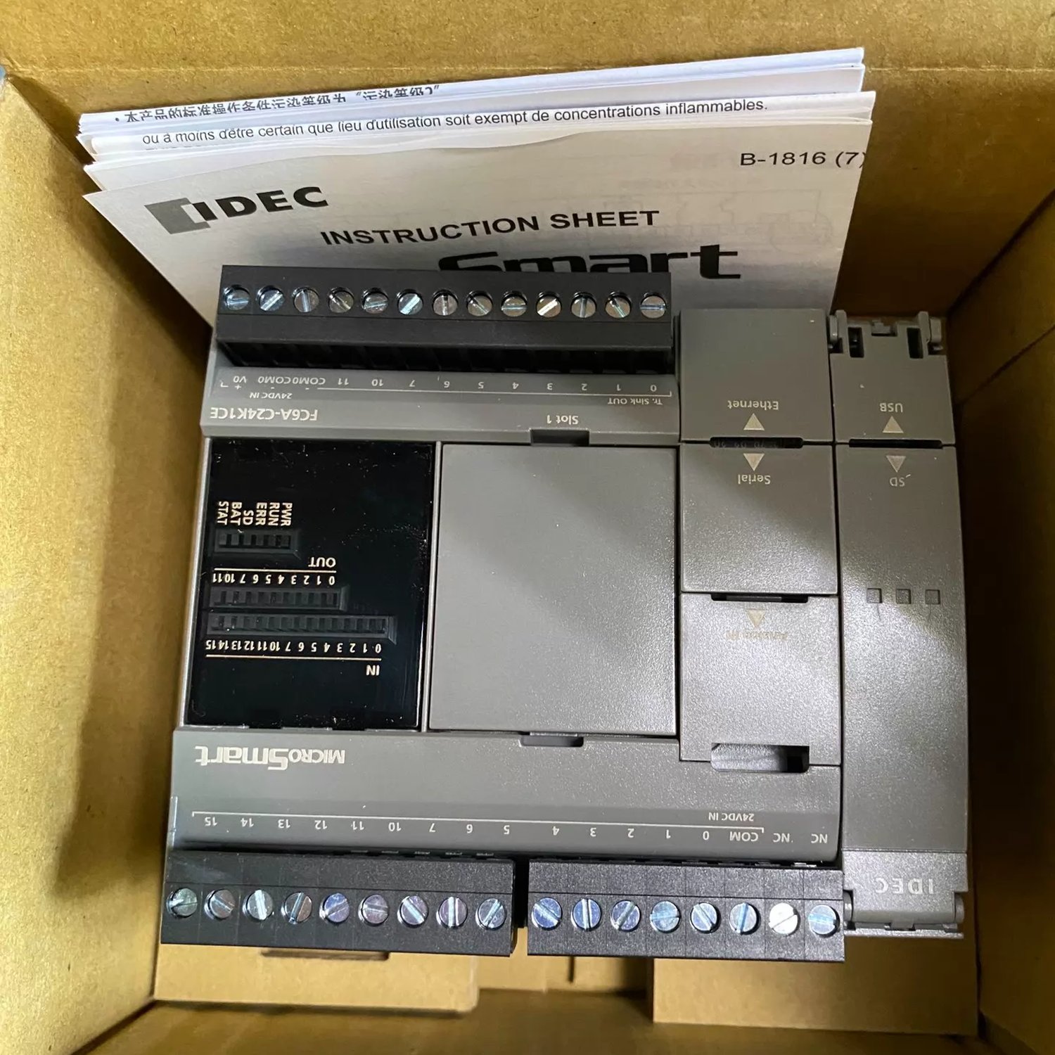 IDEC FC6A-C24K1CE PLC CPU Module (MicroSmart FC6A) - Image 2