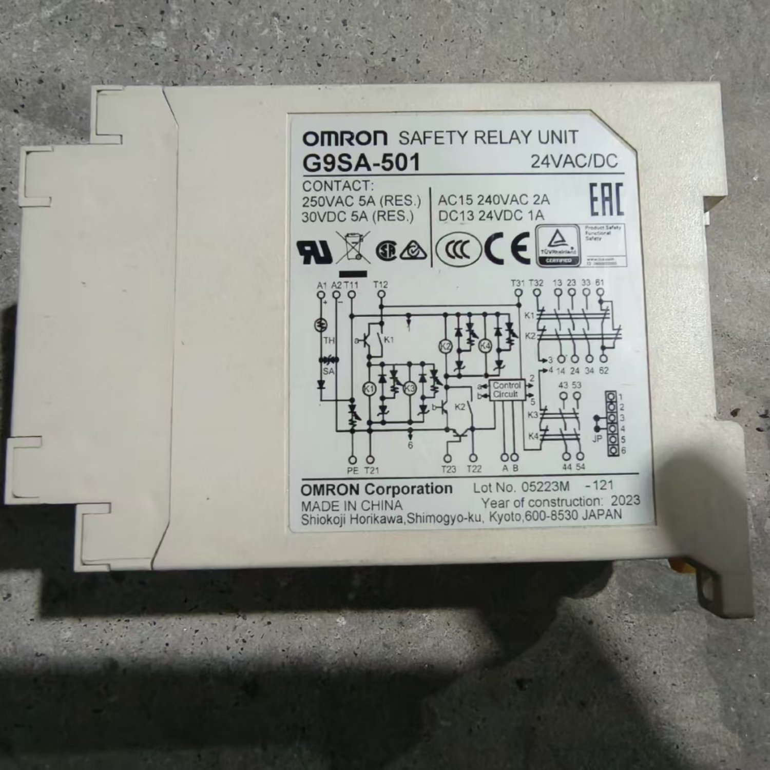 OMRON G9SA-501 Safety Relay Unit (G9SA) - Image 4