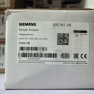 SIEMENS GPC161.1A Damper Actuator (GPC Series)