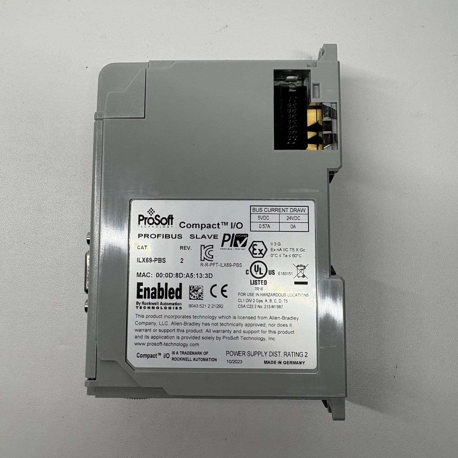 ProSoft ILX69-PBS PROFIBUS Slave Module (ILX69 Series) - Image 3