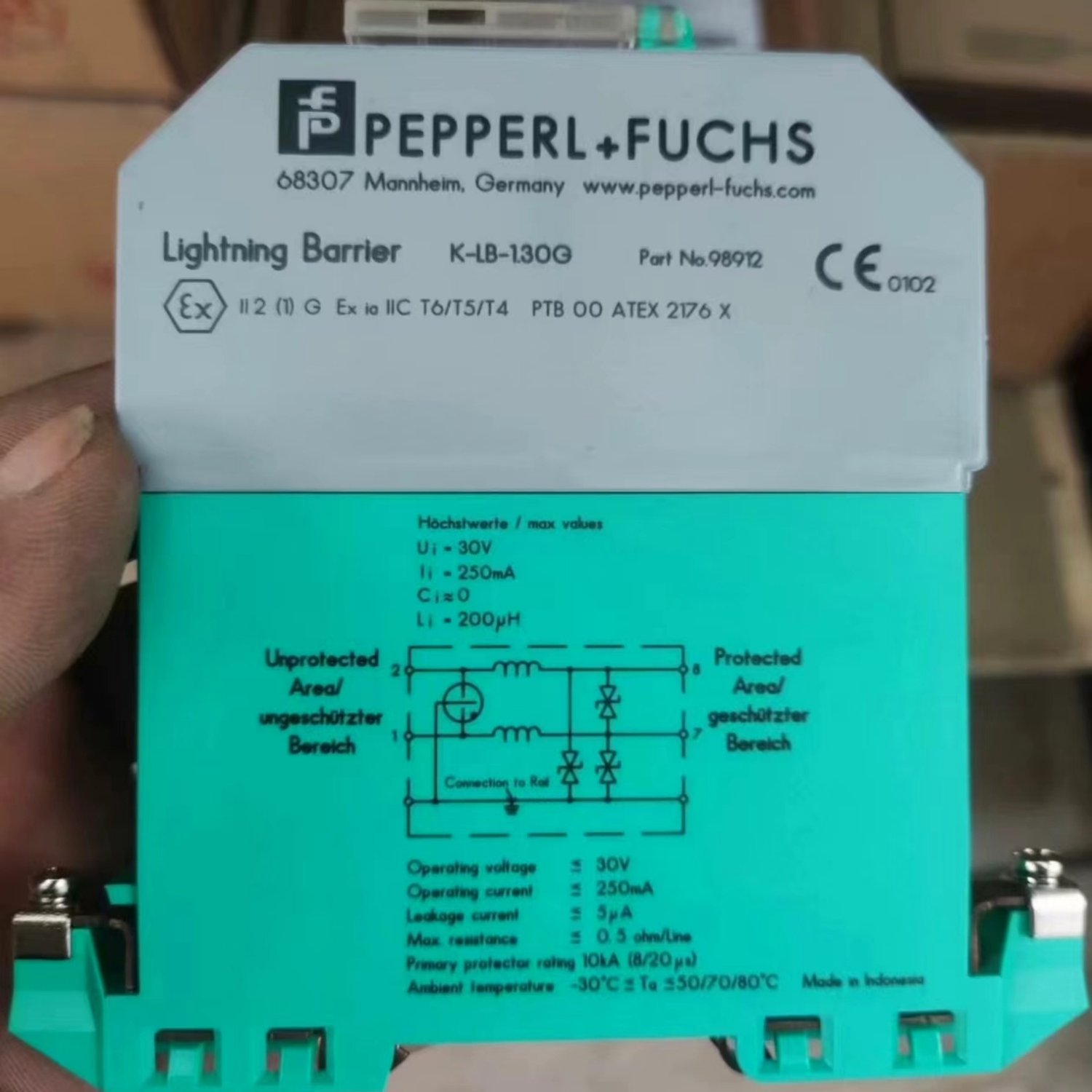 PEPPERL+FUCHS K-LB-1.30G Surge Protection Barrier (K-System) - Image 3
