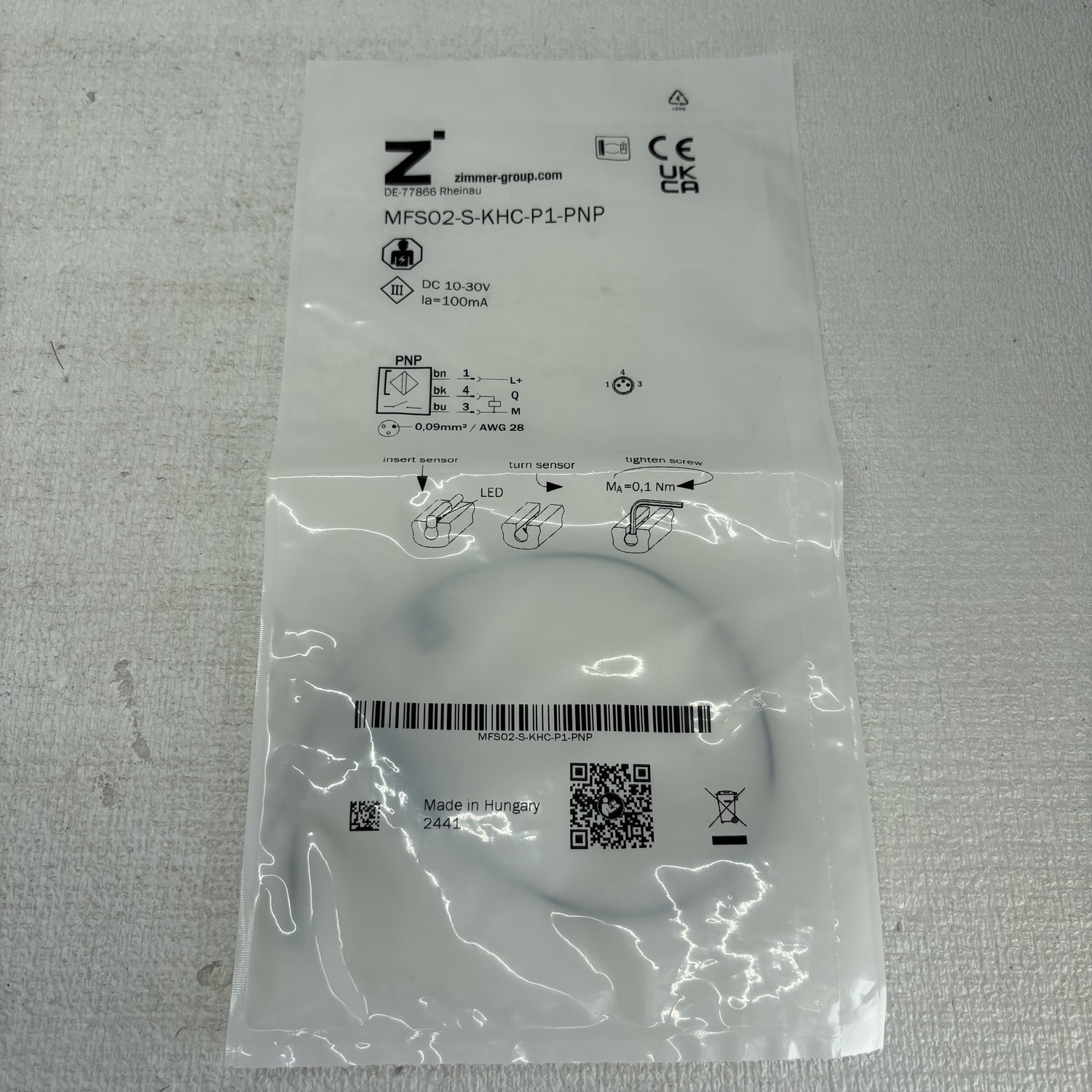 MFS02-S-KHC-P1-PNP Zimmer Magnetic Cylinder Switch - Image 2