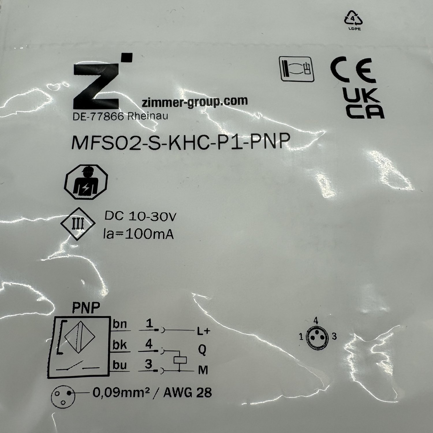 MFS02-S-KHC-P1-PNP Zimmer Magnetic Cylinder Switch - Image 3
