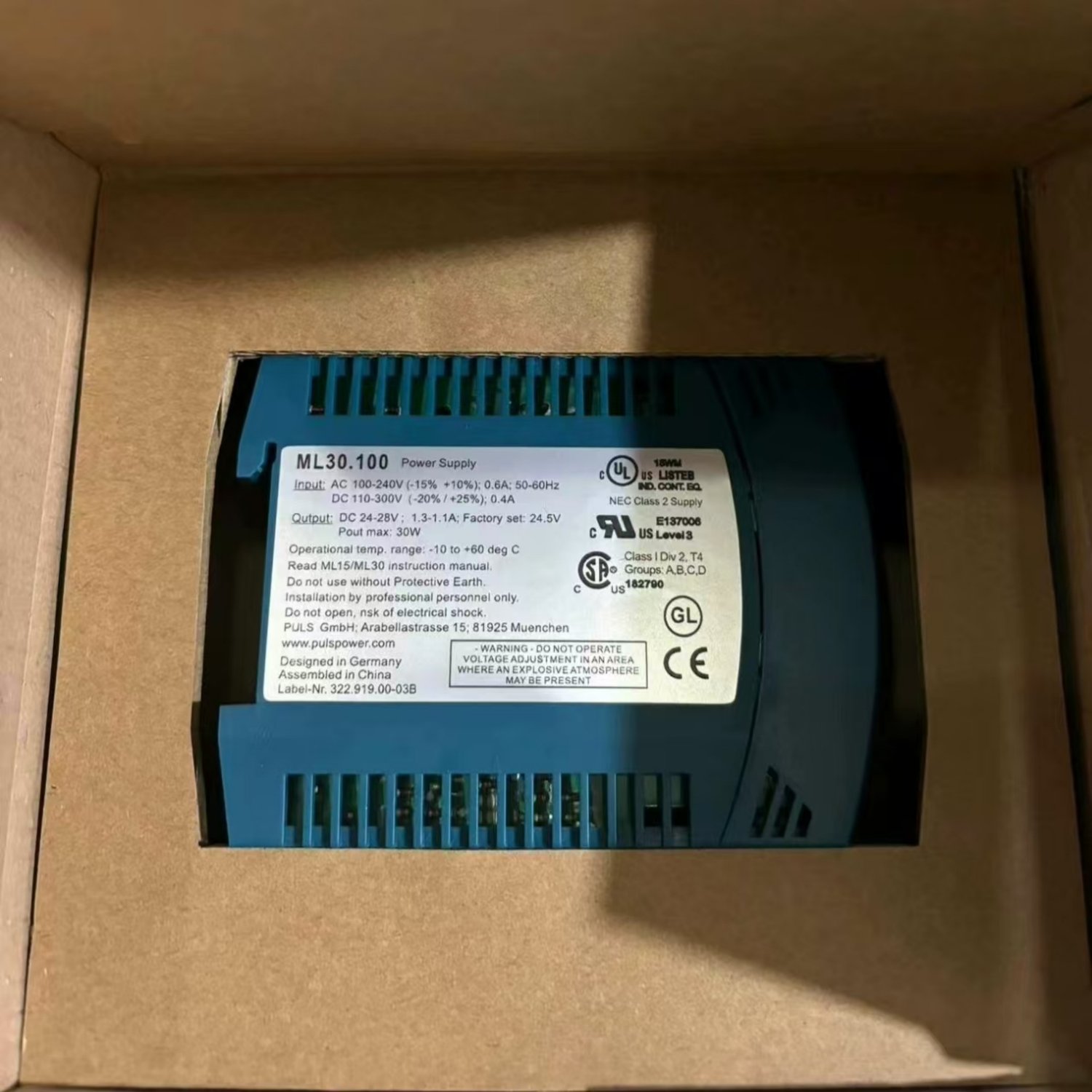 PULS ML30.100 DIN Rail Power Supply (MiniLine) - Image 2