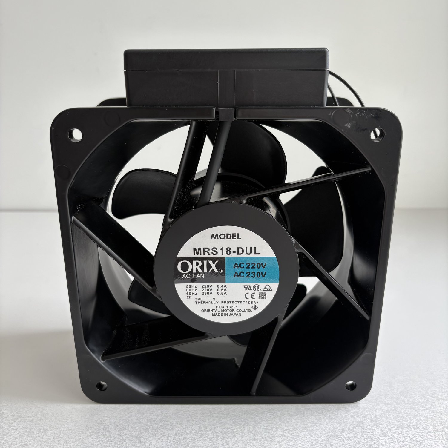 ORIX MRS18-DUL AC220/230V Single-Phase AC Axial Cooling Fan (MRS Series)