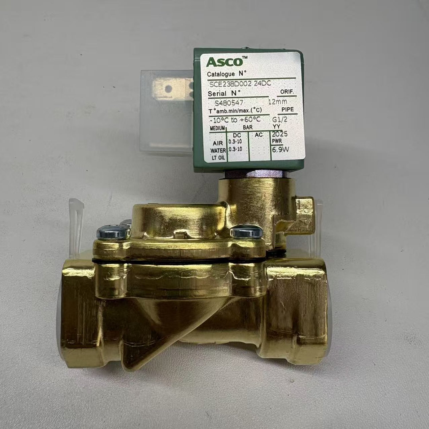 ASCO SCE238D002 24DC Solenoid Valve (SCE238 Series)