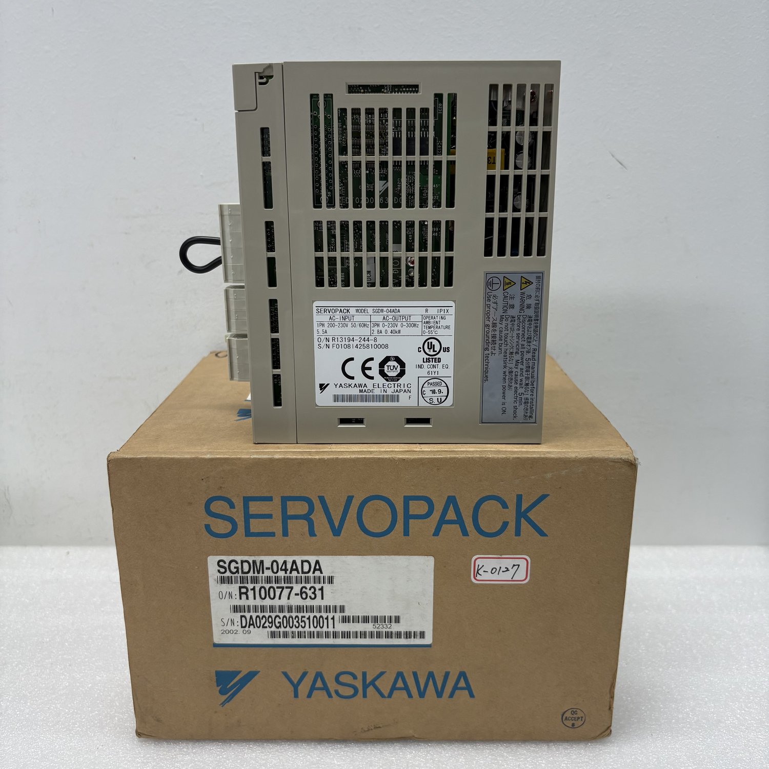 Yaskawa SGDM-04ADA AC Servo Drive Amplifier (Sigma II Series) - Image 3