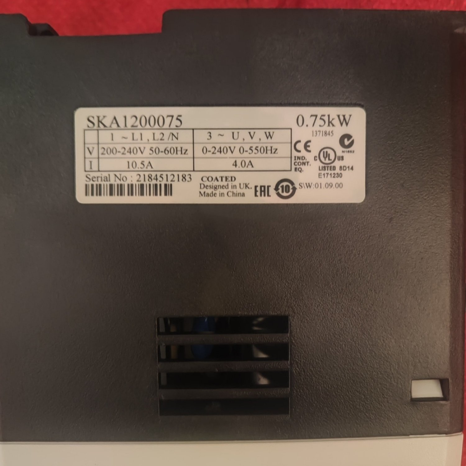 EMERSON SKA1200075 AC Inverter Drive (Commander SK Series) - Image 2