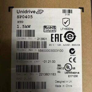 EMERSON SP0405 Servo Drive