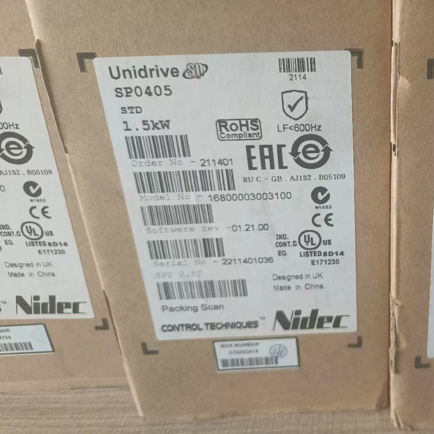 EMERSON SP0405 Variable Frequency Drive (Unidrive SP) - Image 3
