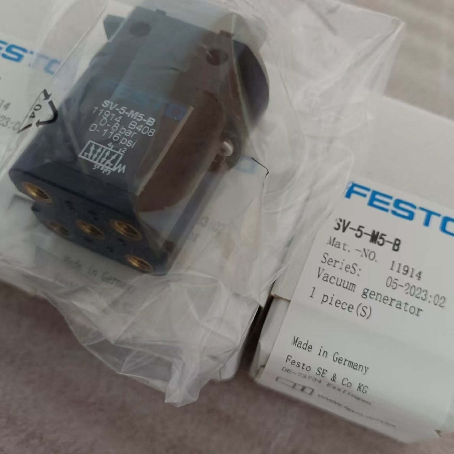 FESTO SV-5-M5-B 11914 Manual Valve (SV Series) - Image 2