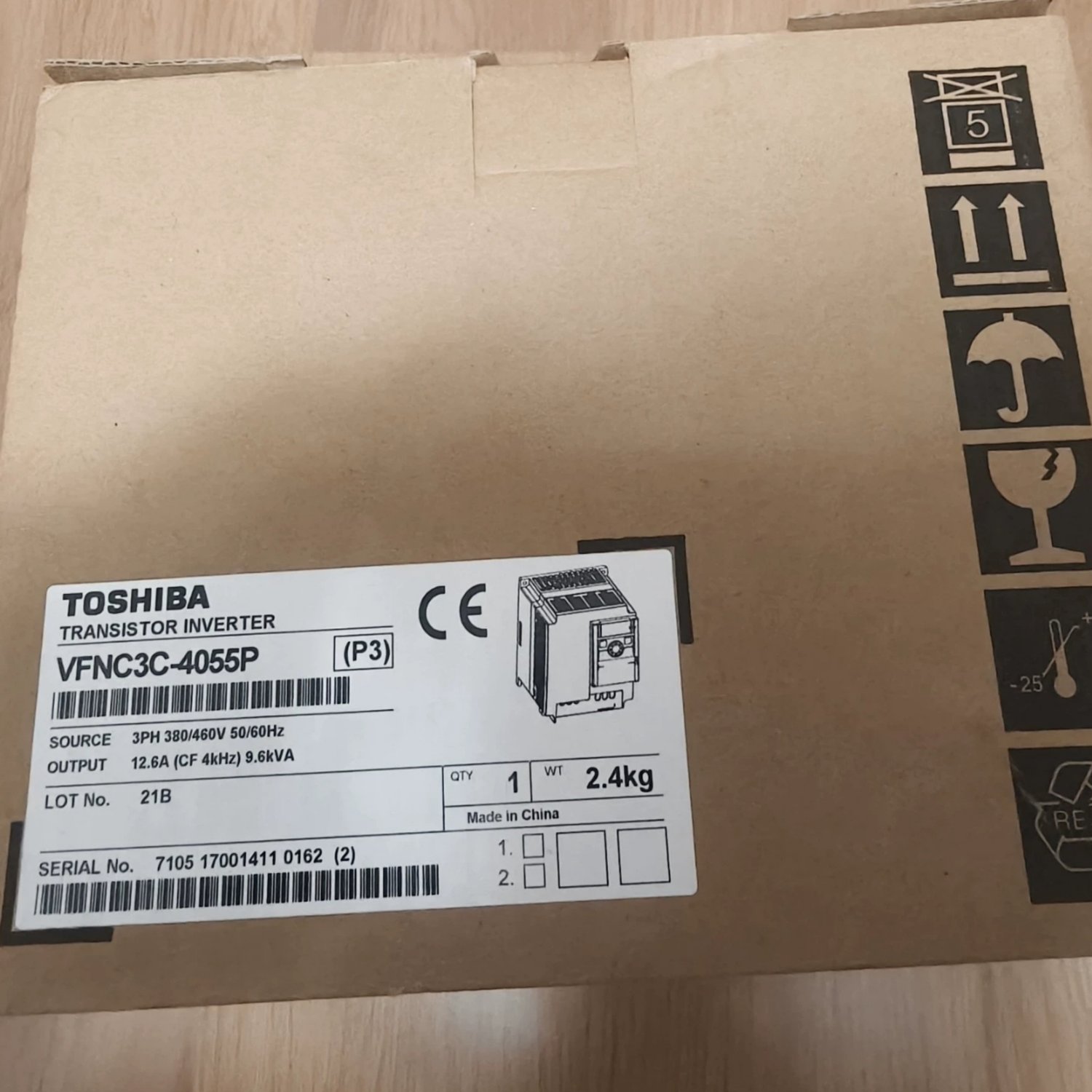 TOSHIBA VFNC3C-4055P Variable Frequency Drive (TOSVERT VF-nC3) - Image 3
