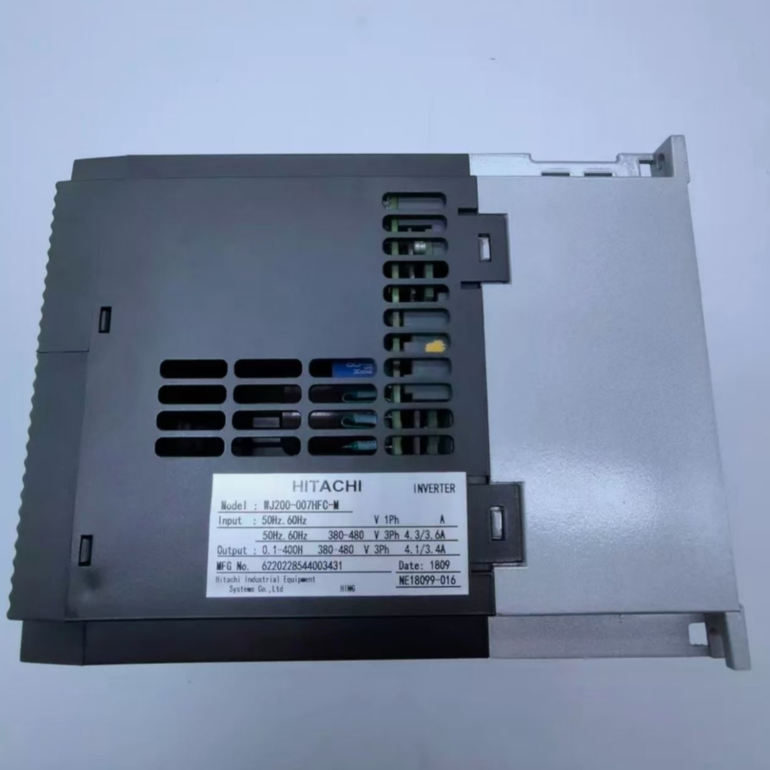 HITACHI WJ200-007HFC-M Variable Frequency Drive (WJ200) - Image 8