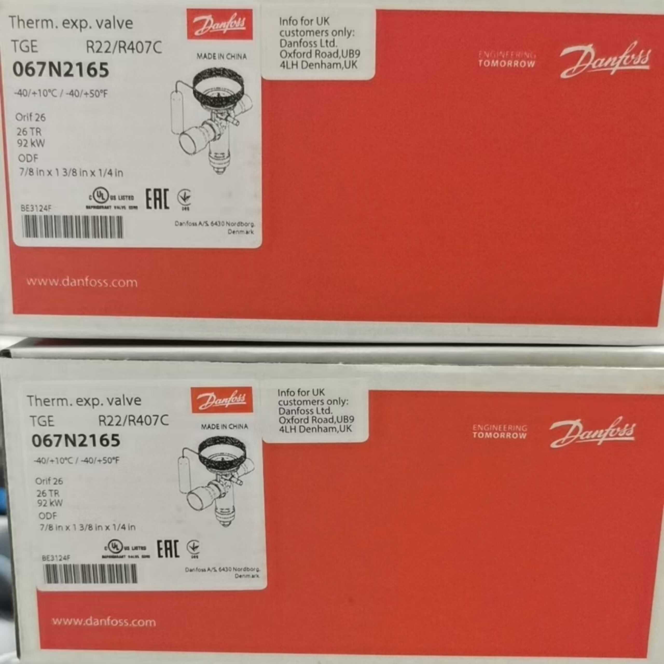 DANFOSS 067N2165 Thermostatic Expansion Valve - Image 4
