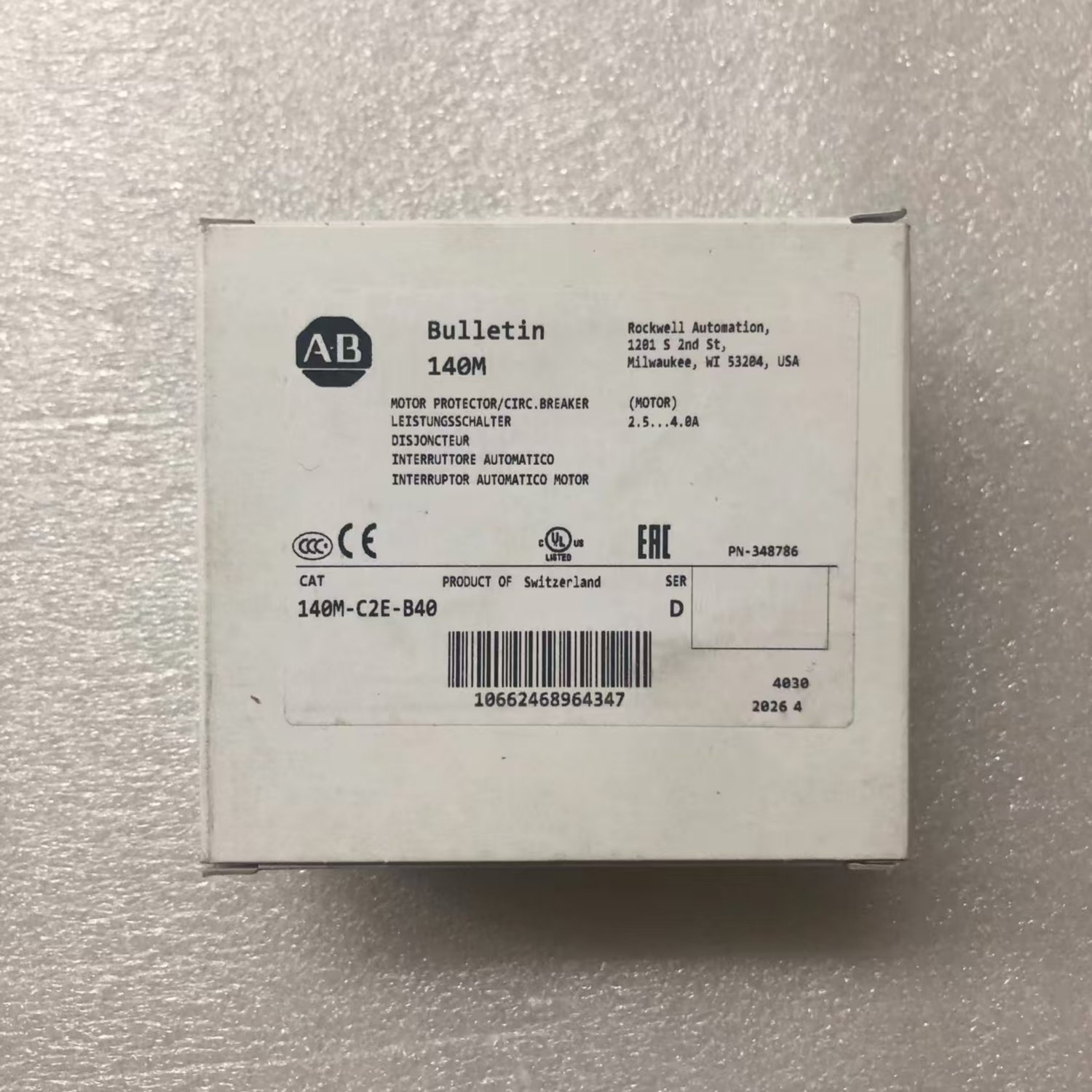 ALLEN-BRADLEY 140M-C2E-B40