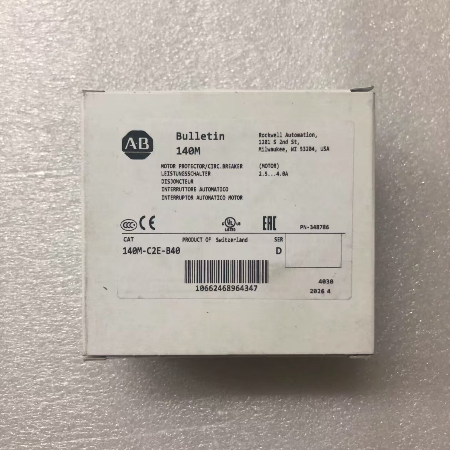 ALLEN-BRADLEY 140M-C2E-B40