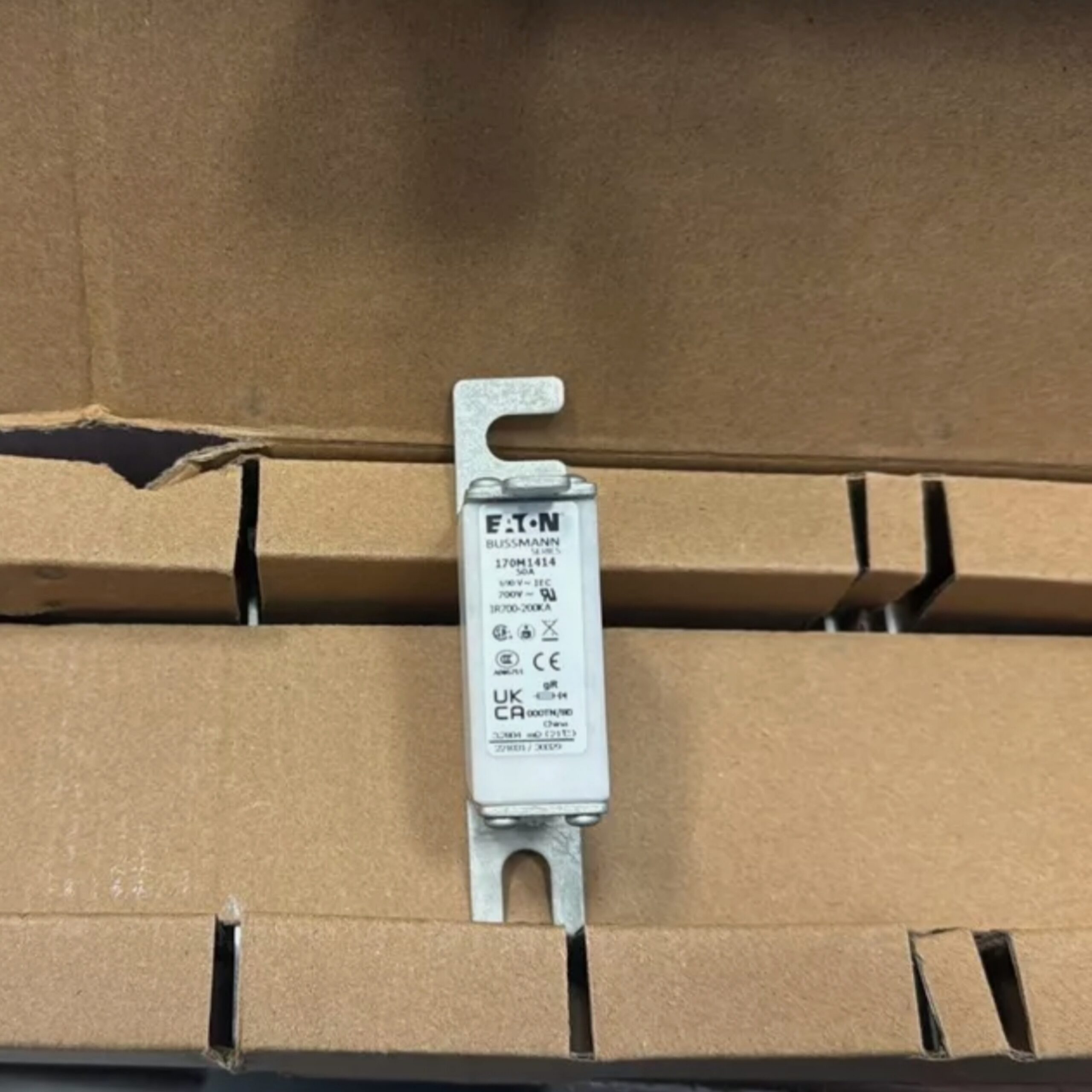 BUSSMANN 170M1414 50 Amp, 690 Volt AC, high-speed square body fuse