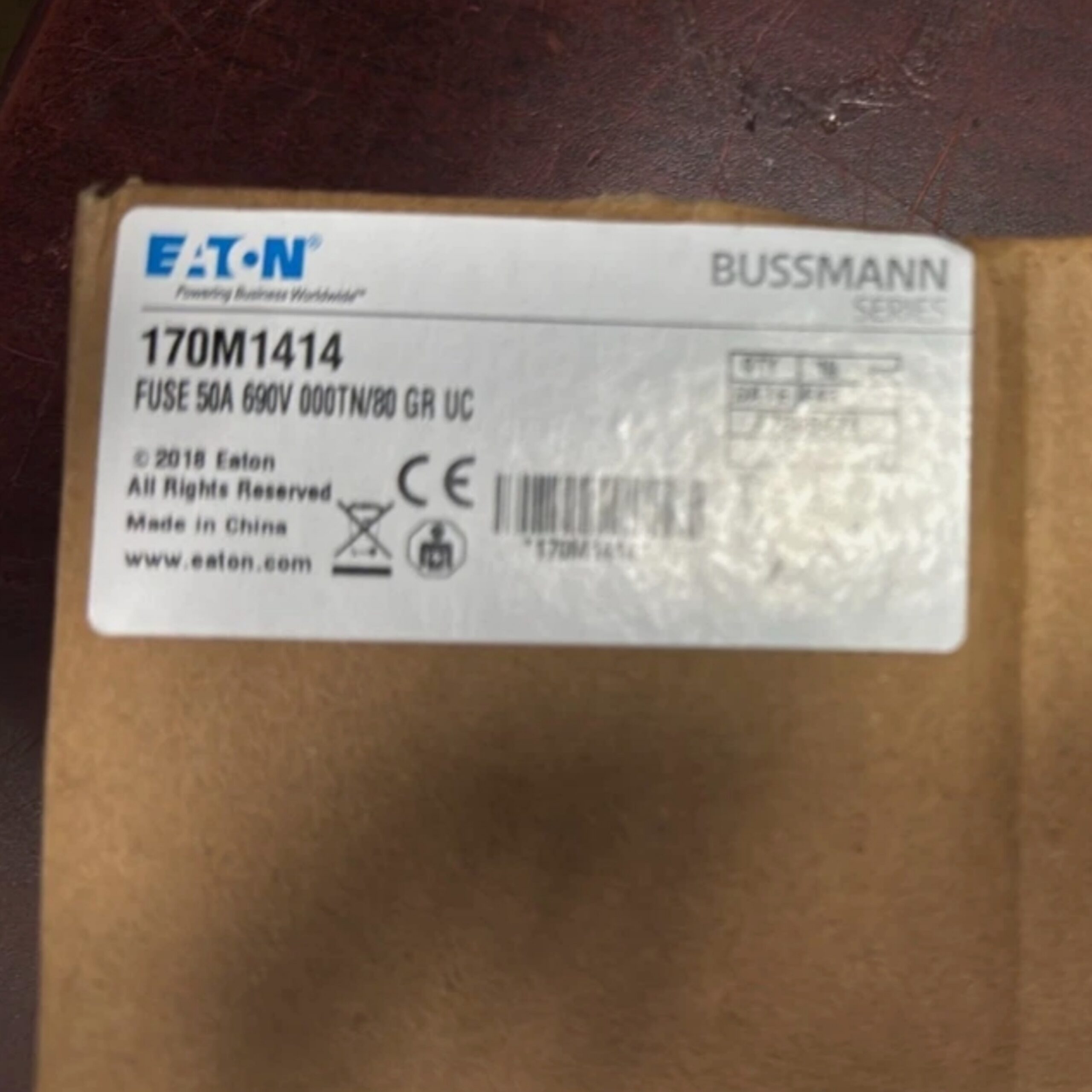 BUSSMANN 170M1414 50 Amp, 690 Volt AC, high-speed square body fuse - Image 2